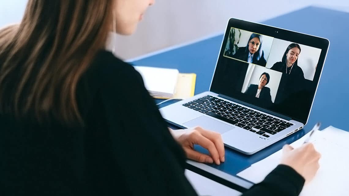Woman working remotely on a video call for Accountability Resources Blog titled: Fostering Connection Among Remote Teams